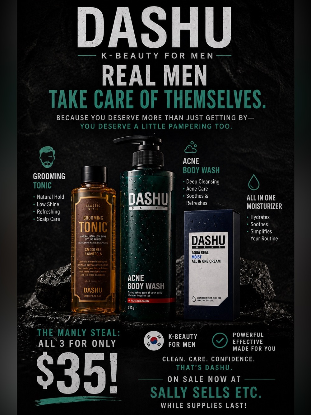 Dashu~Mens K-Beauty Grooming Tools